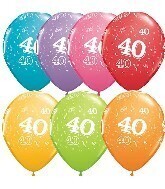 Latex Balloon-40 A Round Assortment-11&quot;