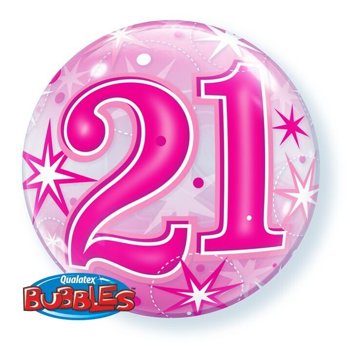 Latex Balloon Bubble 21st- 22&quot;