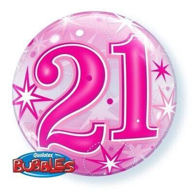 Latex Balloon Bubble 21st- 22&quot;