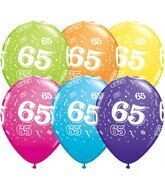 Latex Balloon-65 A Round Assortment-1pkg-11&quot;