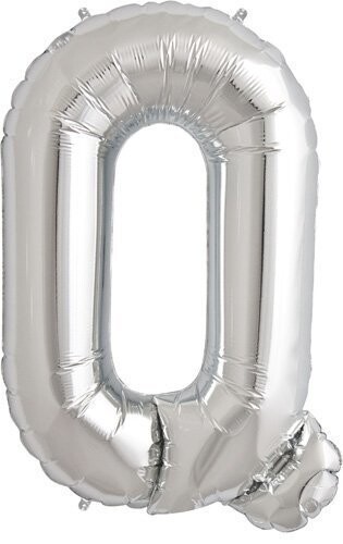Foil Balloon - Silver - Q - 34&#39;&#39;