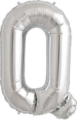 Foil Balloon - Silver - Q - 34&#39;&#39;