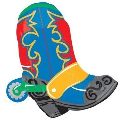 Foil Balloon - Western Cowboy Boot - 24&quot;x21&quot;