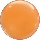 Plastic Bubble Balloons-Orange-4pkg-15&quot;