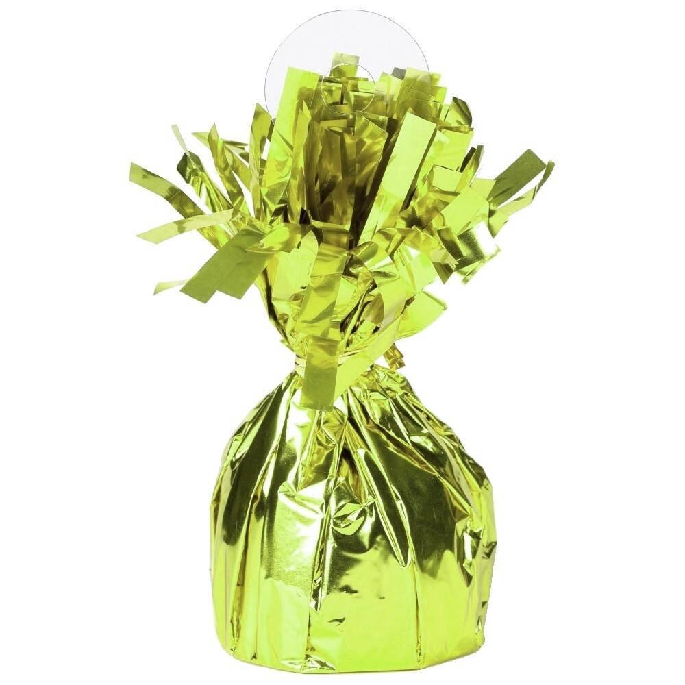 Balloon Weight-Foil-Lime Green-1pkg-4.5&quot;x2.25&quot;