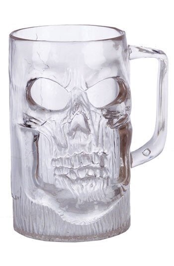 Plastic Skull Mug-1pkg