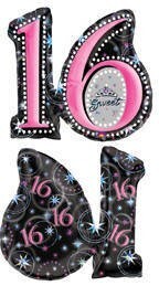 Foil Balloon - Sweet 16 - 26&quot;x28&quot;