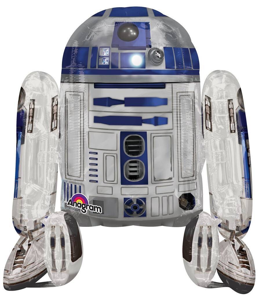 Foil Balloon - Airwalker - Star Wars R2-D2 - 34&quot;x38&quot;