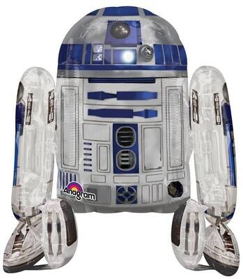 Foil Balloon - Airwalker - Star Wars R2-D2 - 34&quot;x38&quot;