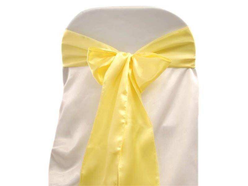Rental-Chair Sash-Satin Sunflower Yellow-1Day
