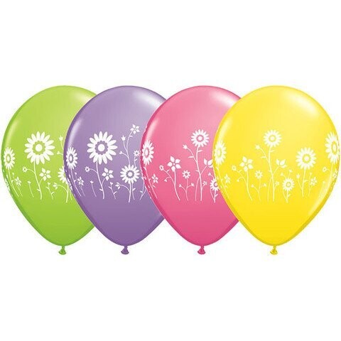 Latex Balloon-Flower Garden Assortment-1pkg-11&quot;