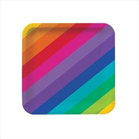 Plates LN-Rainbow (8pk) - Discontinued