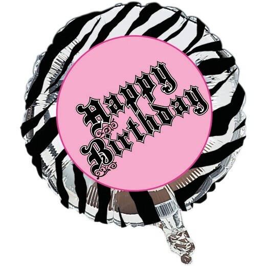 Foil Balloon - Super Stylish Happy Birthday - 18&quot;