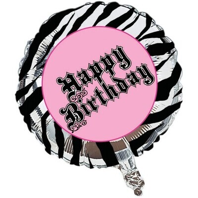 Foil Balloon - Super Stylish Happy Birthday - 18&quot;