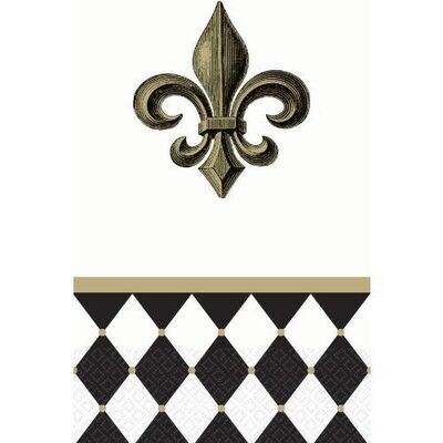 Napkins-Guest Towels-Fleur De Lis-16pk-2ply (Discontinued)
