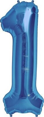 Foil Balloon - Blue #1 - 34&quot;