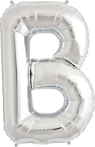 Foil Balloon - Silver - B - 34&#39;&#39;