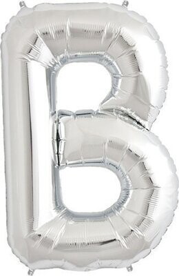 Foil Balloon - Silver - B - 34''