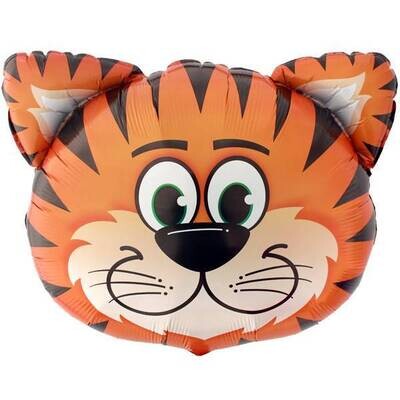Foil Balloon - Smiling Tiger - 30" Foil Balloon - Smiling Tiger - 30"