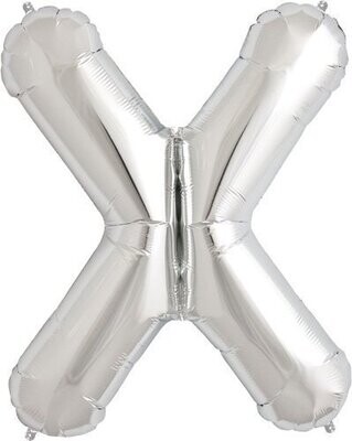 Foil Balloon - Silver - X - 34''