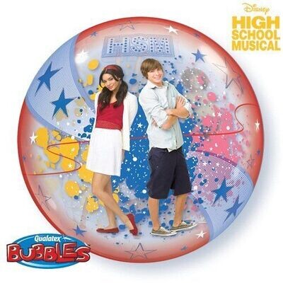 Plastic Bubble Balloon-High School Musical-1pkg-22&quot;