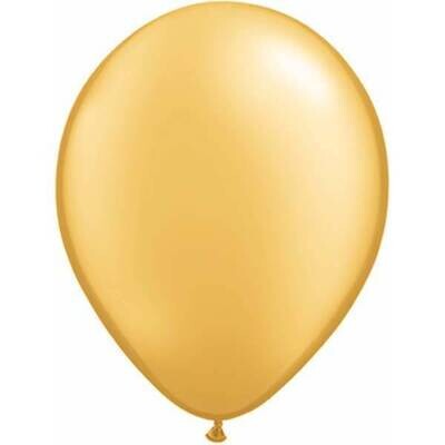 Latex Balloon-Metallic Gold-1pkg-11&quot;