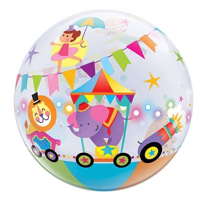 Bubble Balloon - Circus 1pk (22&quot;)