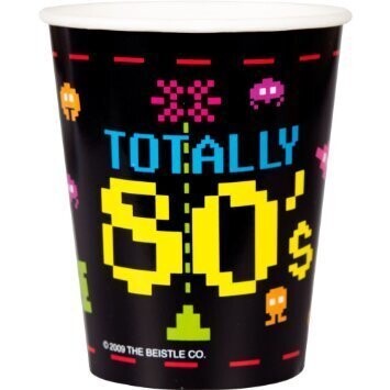 Paper Cups-Totally 80&#39;s (8pk - 9oz) - Discontinued