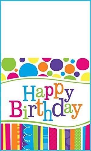 Table Cover-Bright and Bold HBD-Plastic-54&#39;&#39;x108&#39;&#39;