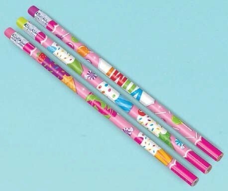 Party Favors-Sweet Shop Pencils-12pkg