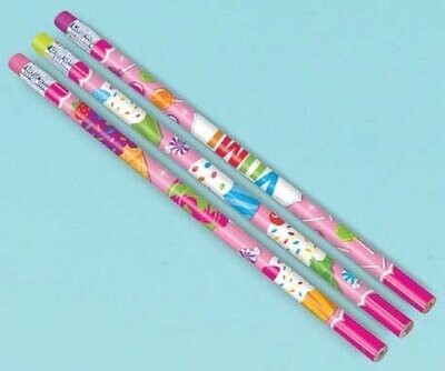 Party Favors-Sweet Shop Pencils-12pkg