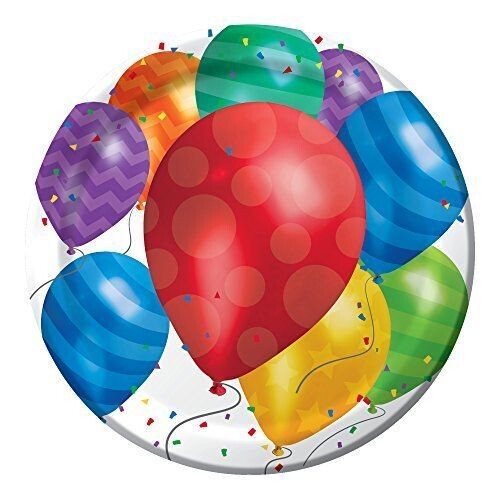 Plates -  LN - Balloon Blast - 8pkg - Discontinued