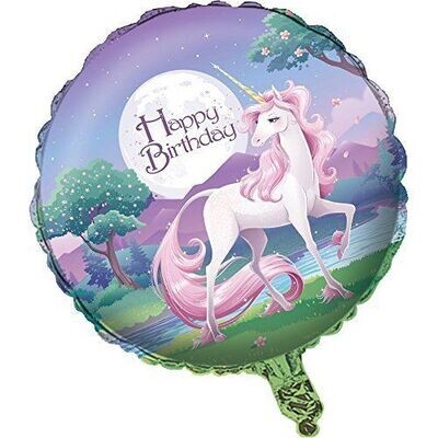 Foil Balloon - Unicorn Fantasy Happy Birthday