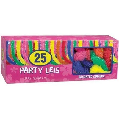 Leis-Box Pack-Assorted Color-25pk/36&quot;