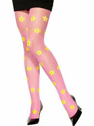 Tights Pink/ flowers