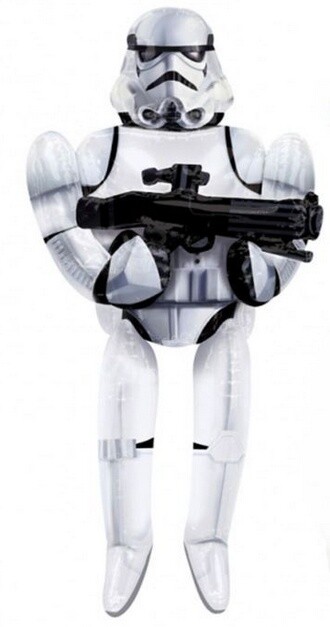 Foil Balloon - Airwalker - Star Wars Stormtrooper - 33&quot;x70&quot;