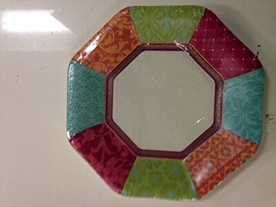 Plates-Boho Patchwork-8pk-Paper (Discontinued/Final Sale)