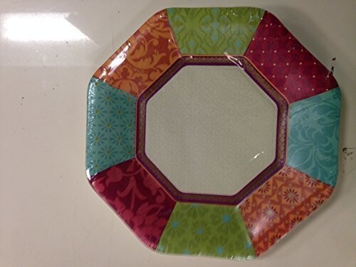 Plates-Boho Patchwork-8pk-Paper (Discontinued/Final Sale)
