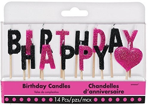 Happy Birthday - Candles - Fabulous - 14pcs