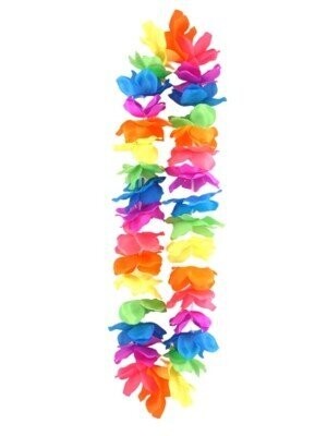 Flower Lei Rainbow Neon Paradise - 1pk