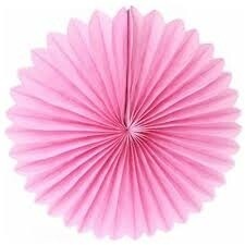 Paper Fan- Mini Pink
