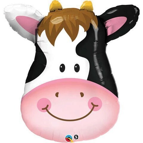 Foil Balloon-Supershape-Cartoon Cow Face