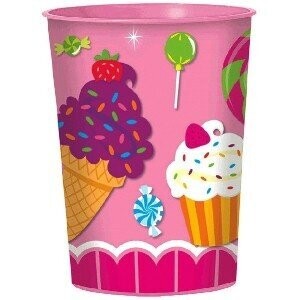 Plastic Cup-Sweet Shop-1pkg-16oz- Final Sale
