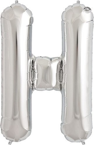 Foil Balloon - Silver - H - 34&#39;&#39;