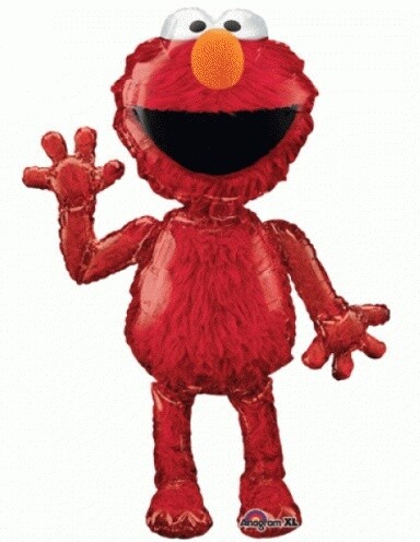 Foil Balloon - Airwalker - Sesame Street Elmo - 38&quot;x54&quot;
