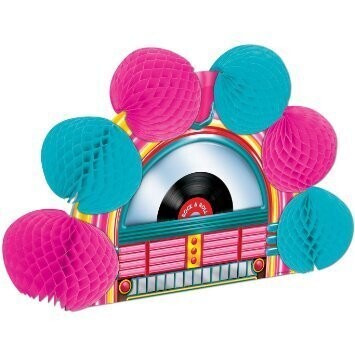Centerpiece-Honeycomb-50&#39;s Rock &amp; Roll Jukebox-1pkg-10&quot;