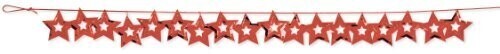 Garland-Red Star Confetti-Foil-2.5inx9ft
