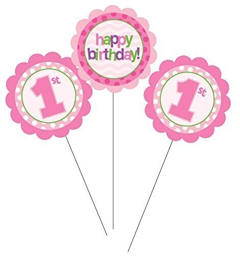 Centerpiece Sticks-1st Birthday Girl