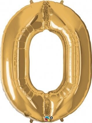 Foil Balloon - White Gold #0 - 34&quot;