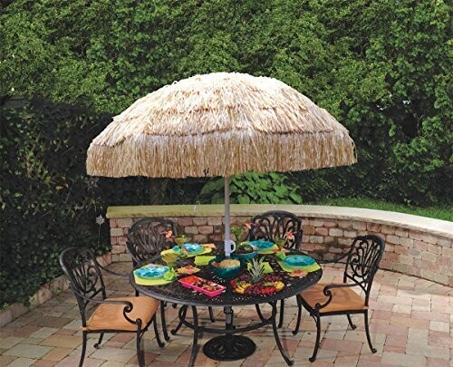 Umbrella-Luau-Plastic-71 in x 61 in